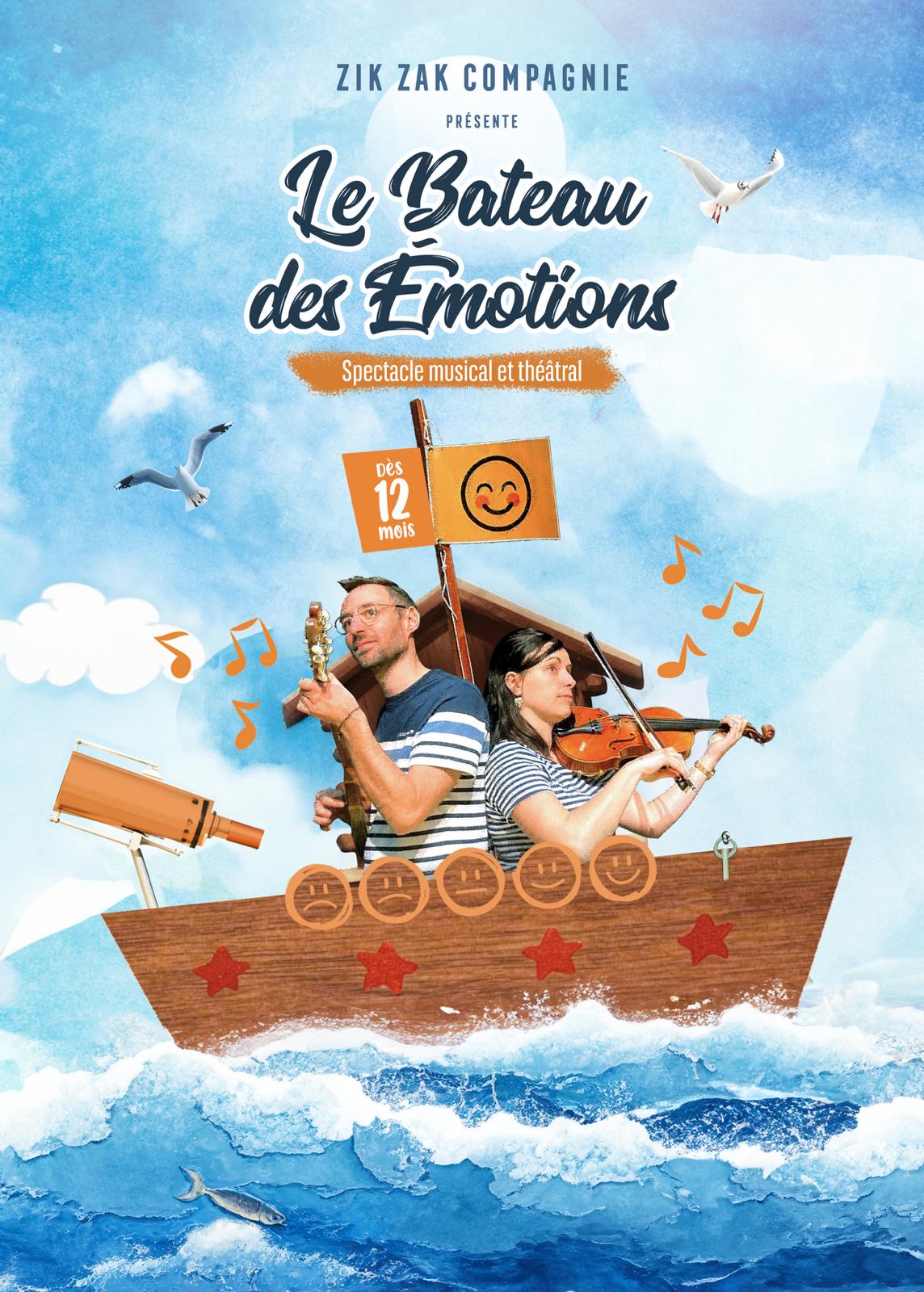 LE BATEAU DES ÉMOTIONS - DÉS 12 MOIS - 35 MN - CIE ZIKZAK 